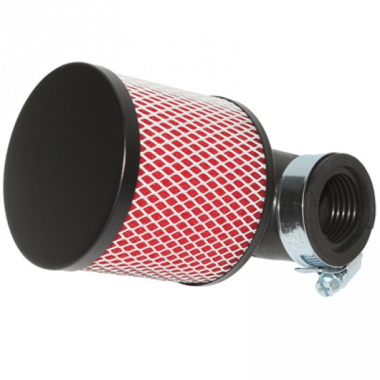 Universal air filter black/white adjustable from 0° to 90° D= 28/35mm